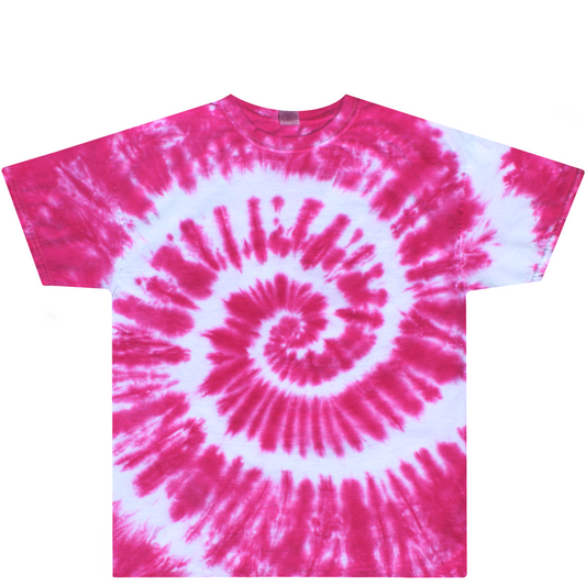 Pink Double Swirl Tie Dye Shirt