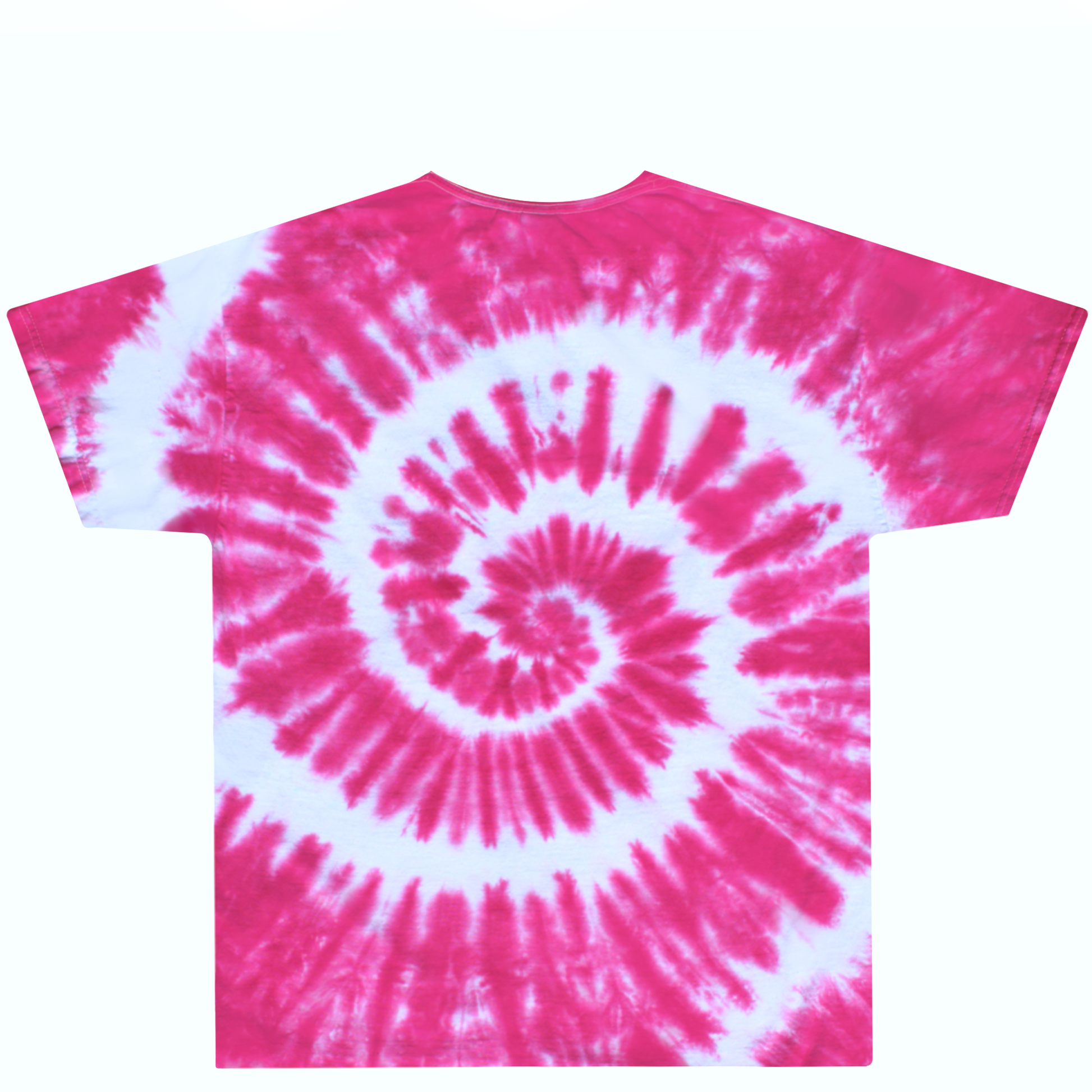 Pink Double Swirl Tie Dye Shirt Back