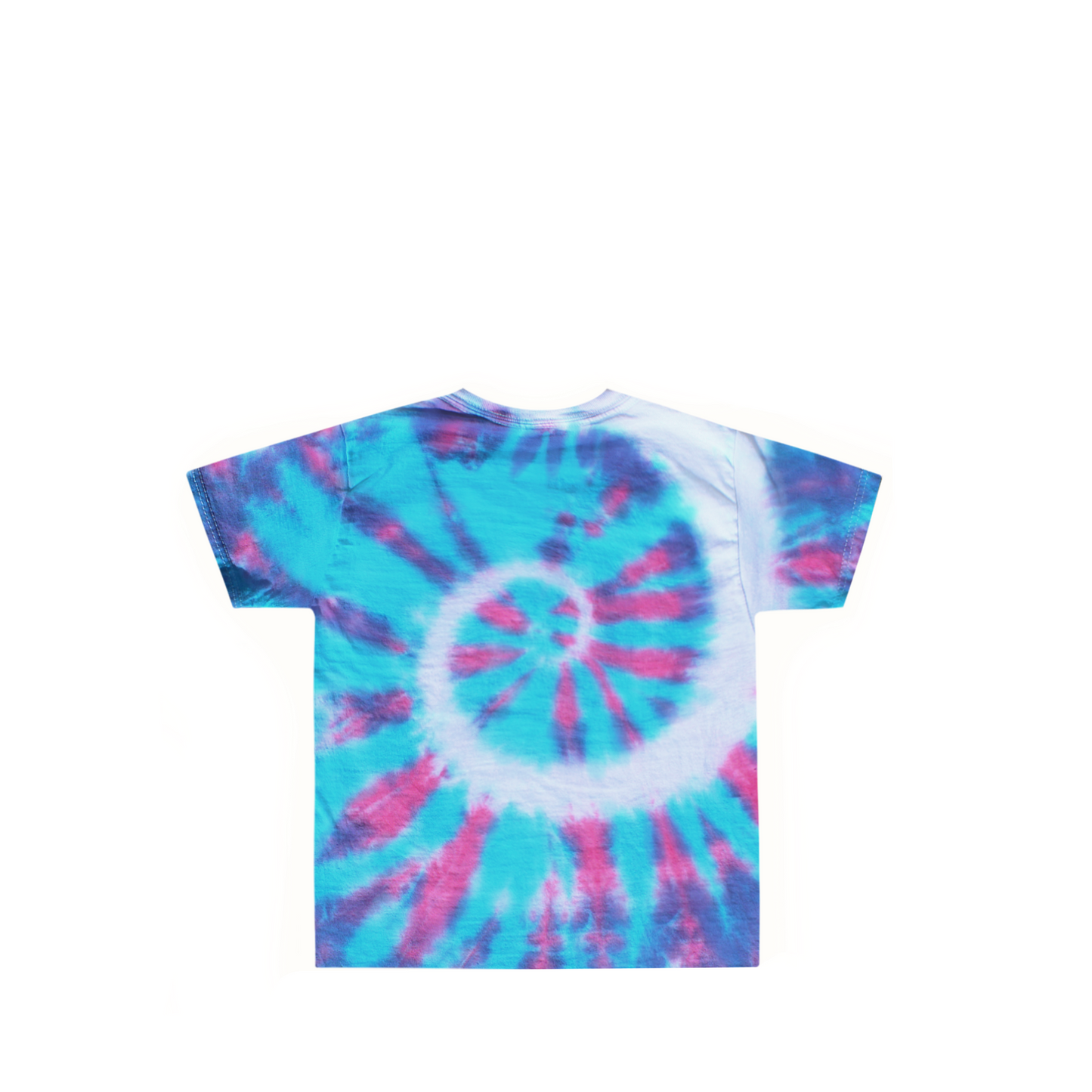 Toddler Blue Pink Purple Tie Dye Shirt Back