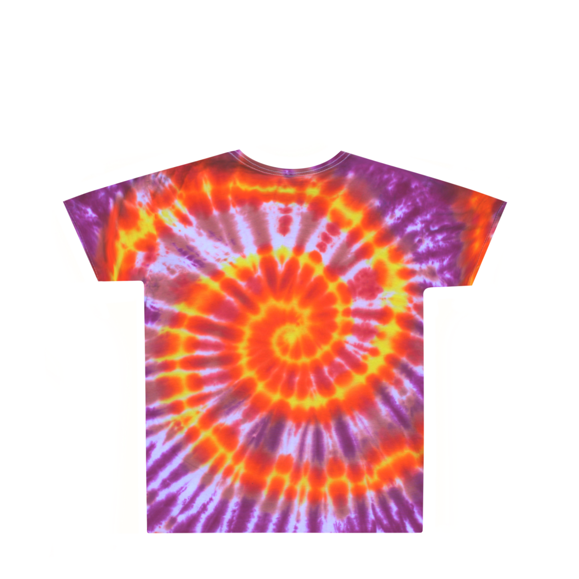 Kids Lava Swirl Tie Dye Shirt Back