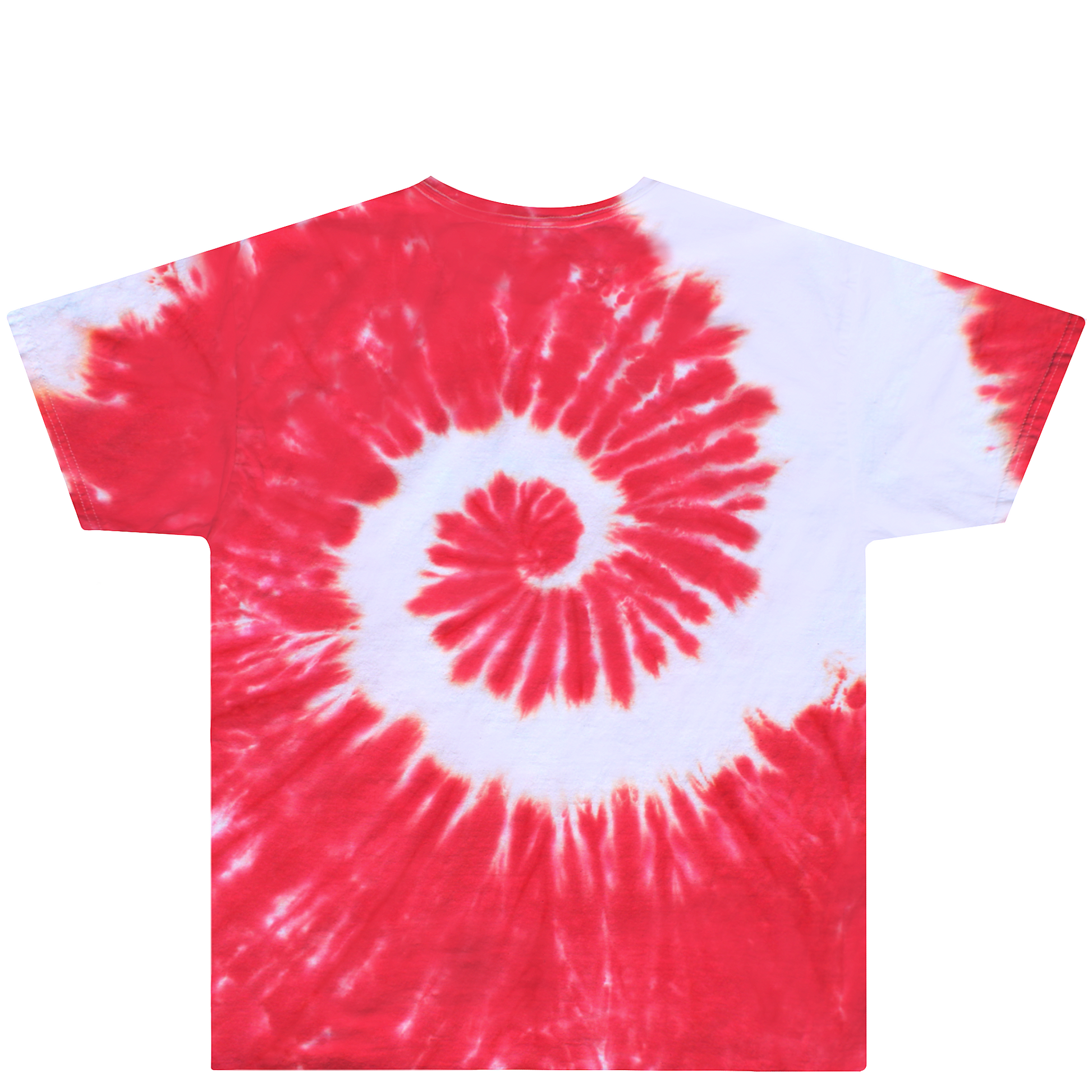 Red Spiral Tie Dye Shirt Back