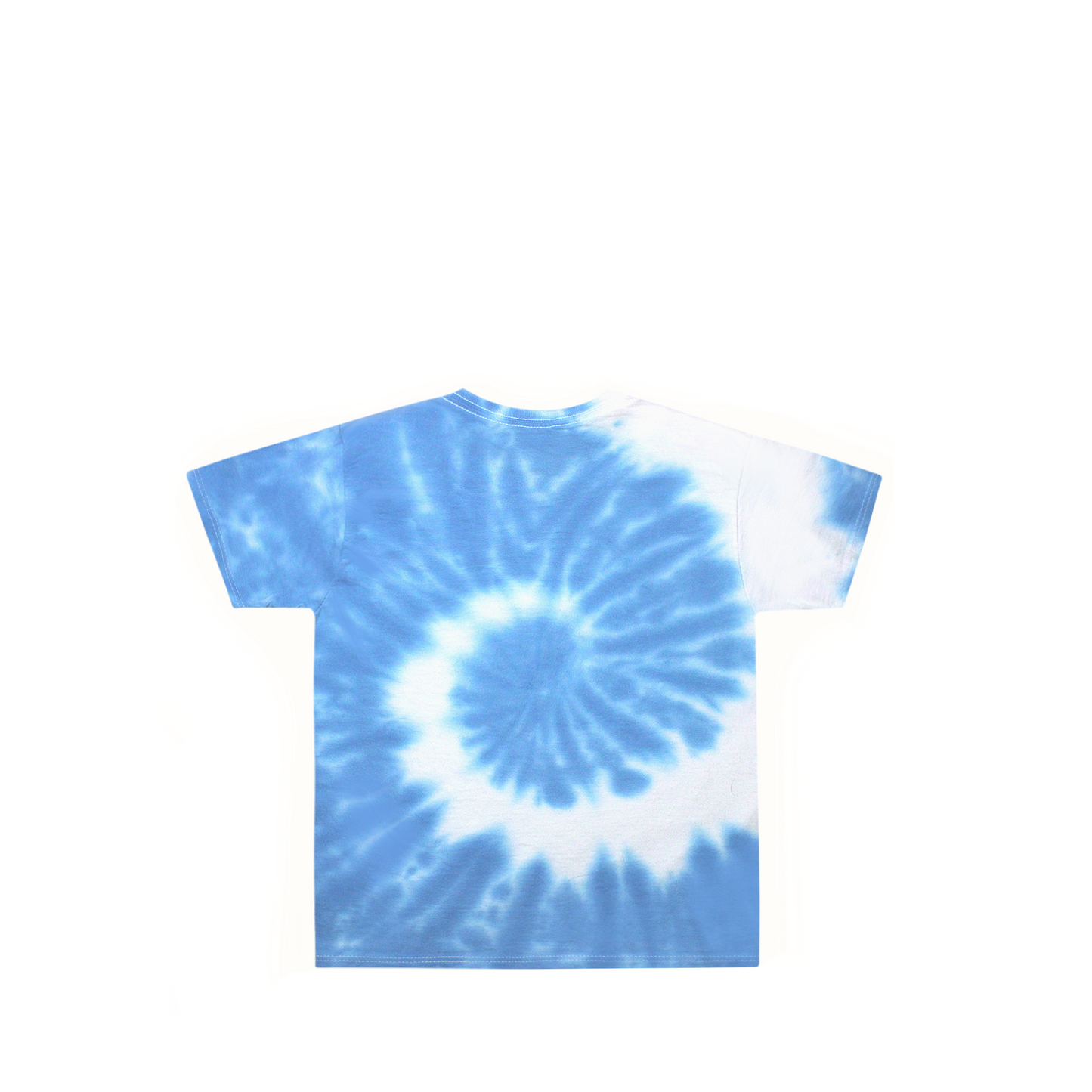 Toddler Blue White Spiral Tie Dye Shirt Back