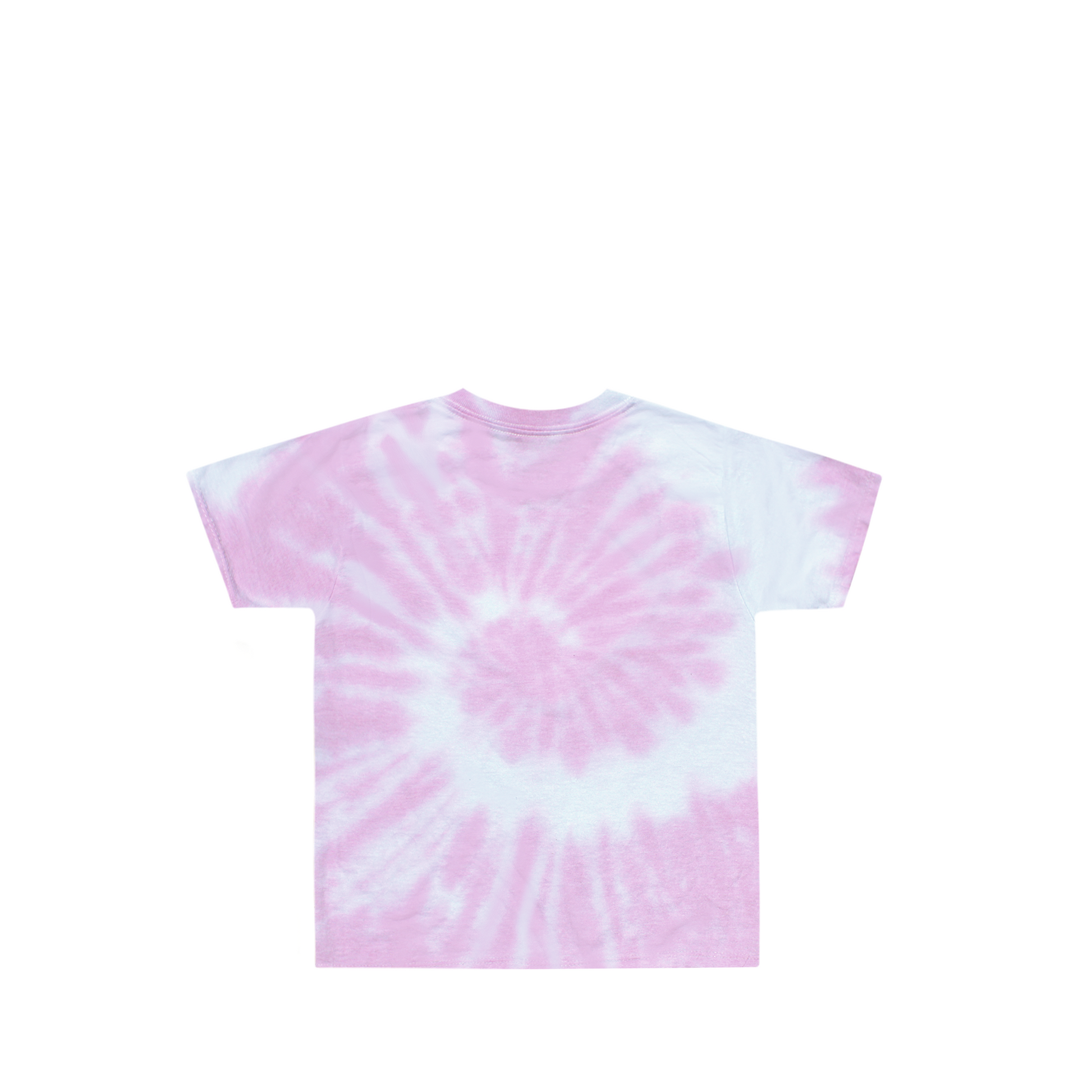 Toddler Sparkle Heart Graphic Soft Pink Tie Dye Shirt Back