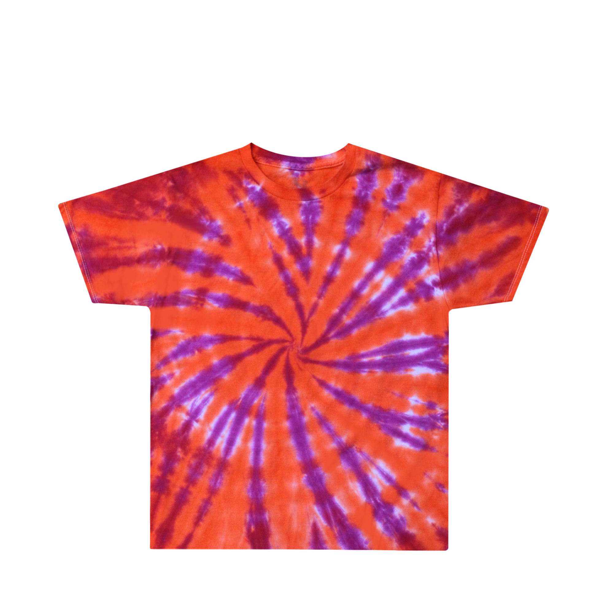 Kids Orange Purple Pop Tie Dye Shirt