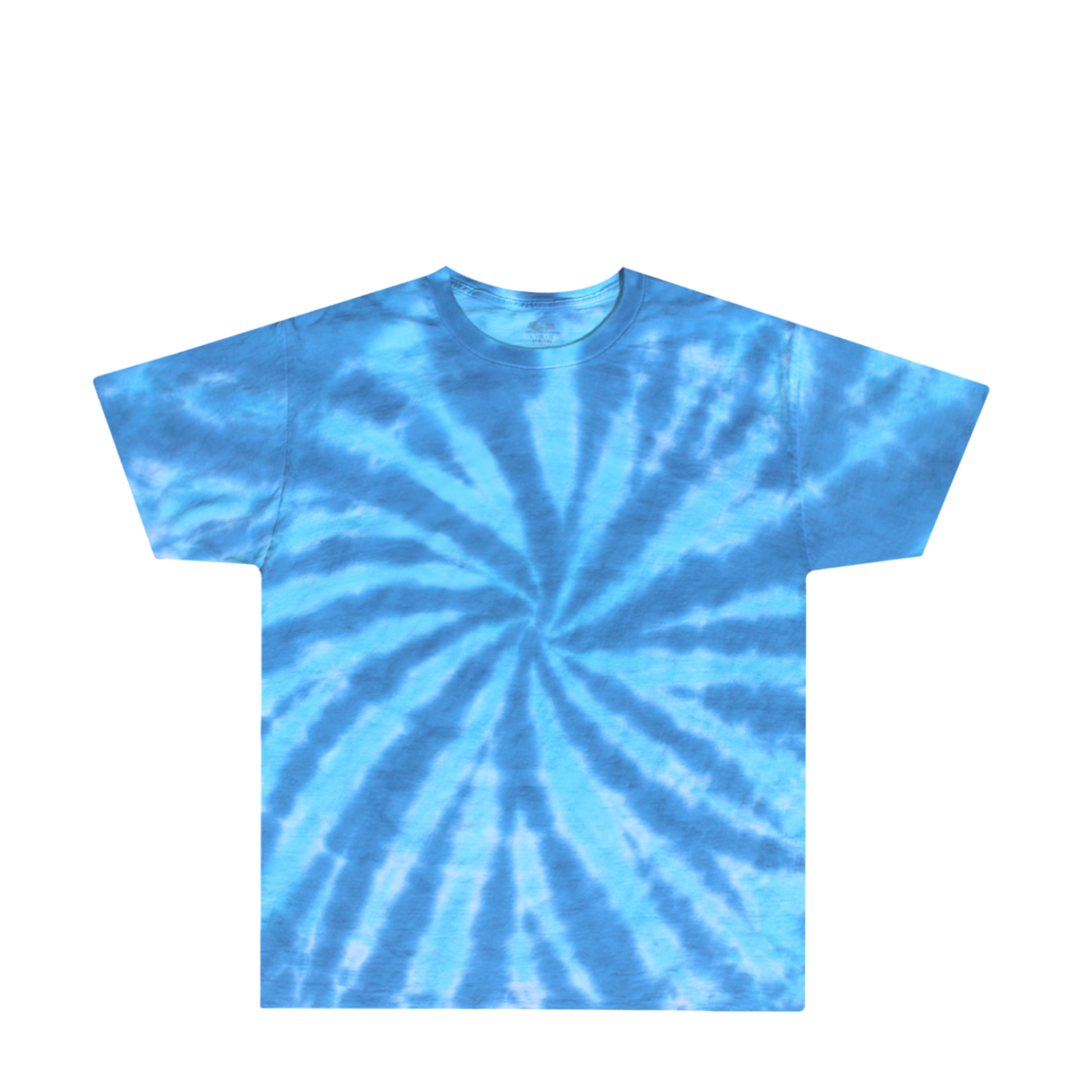 Kids Light Blue Dark Blue Tie Dye Shirt Front