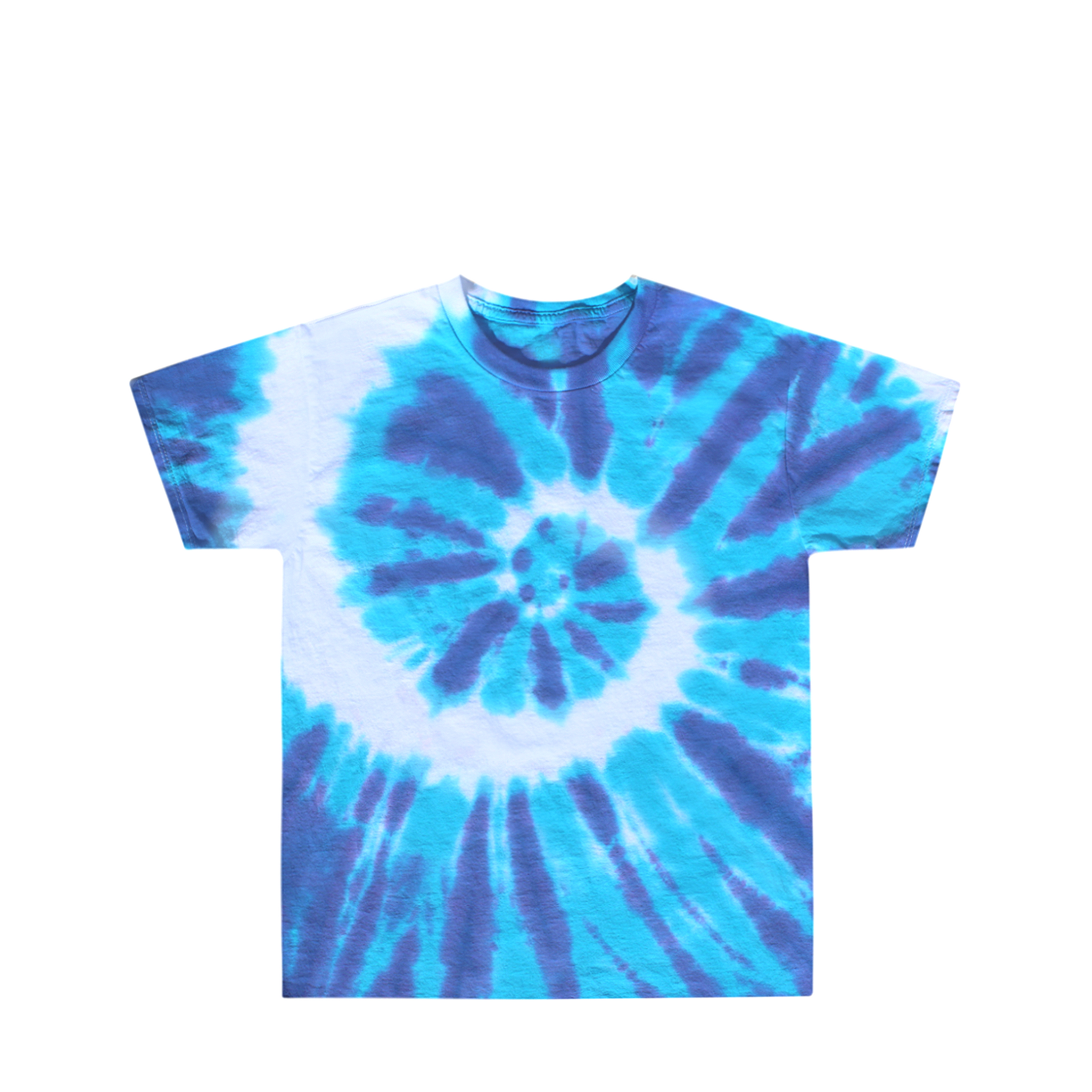 Kids Light Blue Dark Blue Tie Dye Shirt