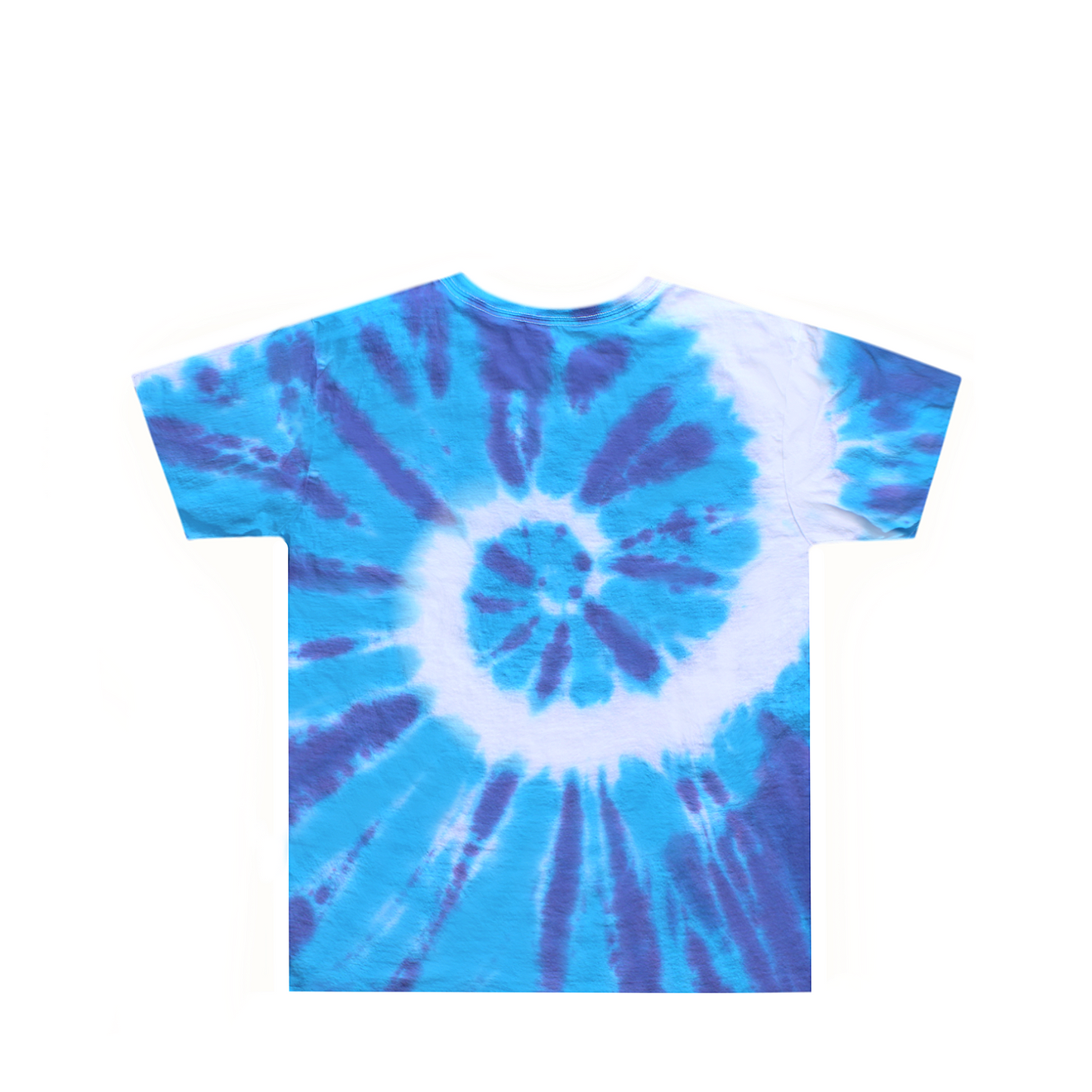 Kids Light Blue Dark Blue Tie Dye Shirt Back