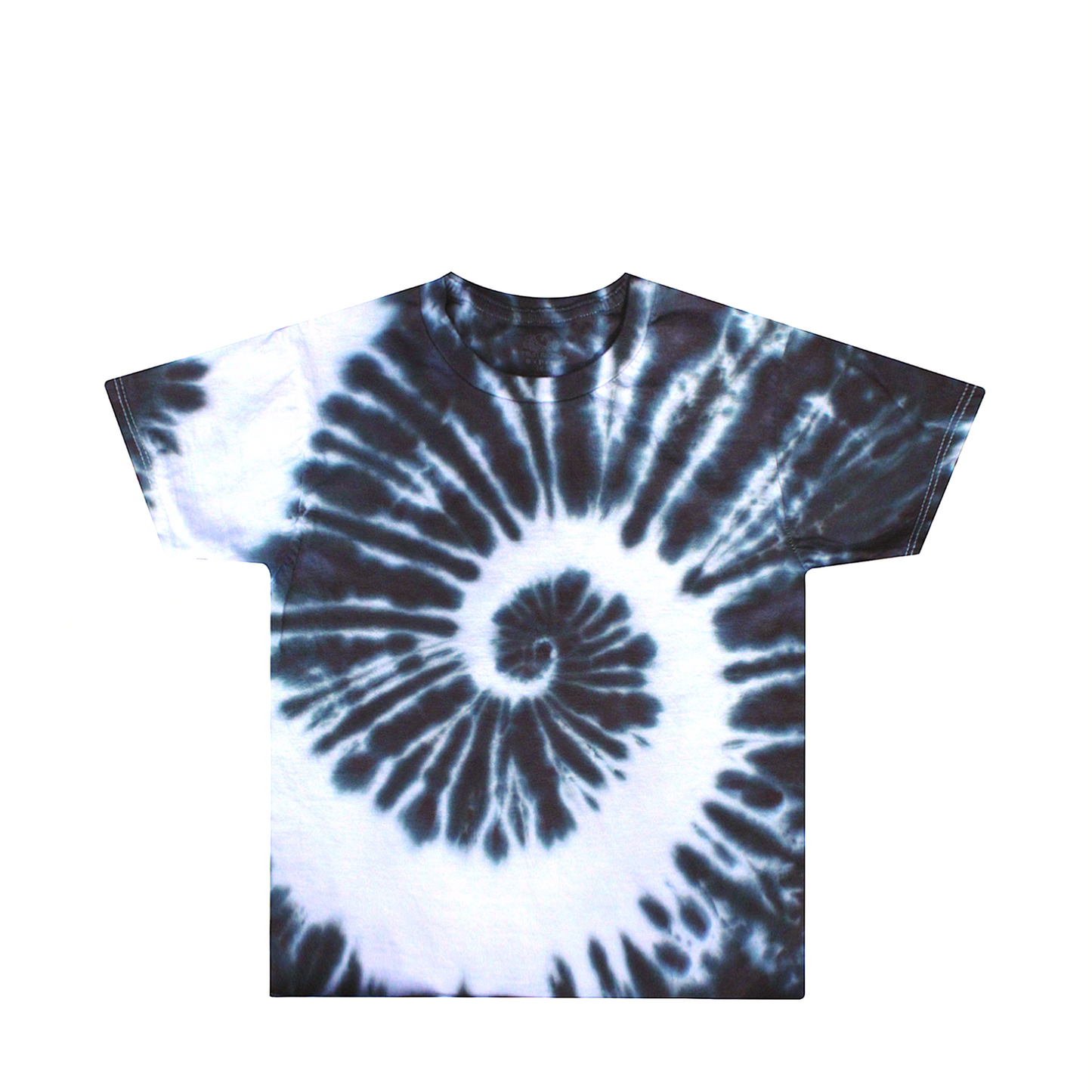 Kids Black Spiral Tie Dye Shirt