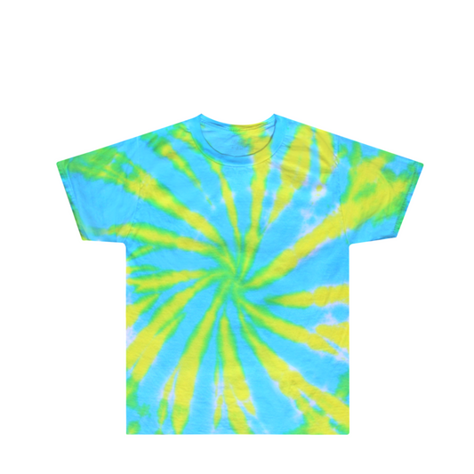 Kids Blue Yellow Tie Dye Shirt