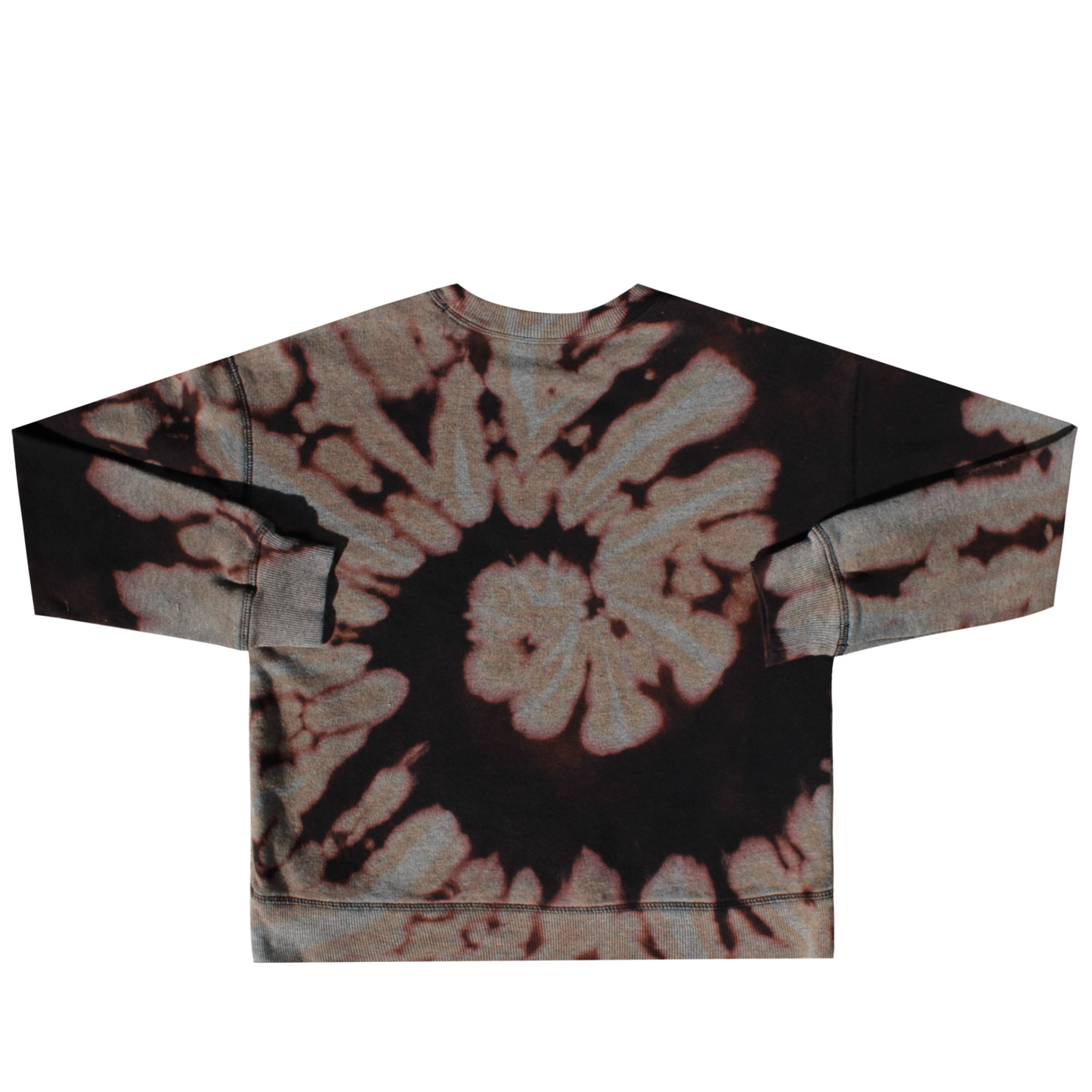 Kids Tie Dye Cotton Crewneck Sweatshirt Back