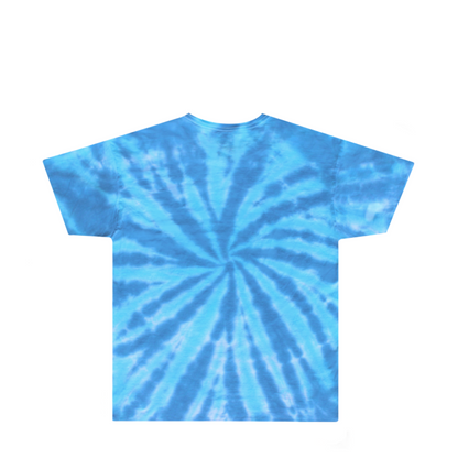 Kids Light Blue Dark Blue Tie Dye Shirt Back