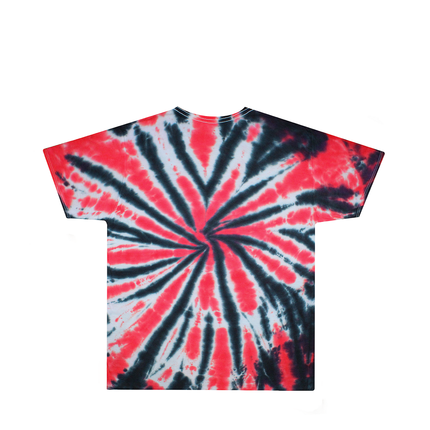 Kids Black and Red Tie Dye Shirt Back