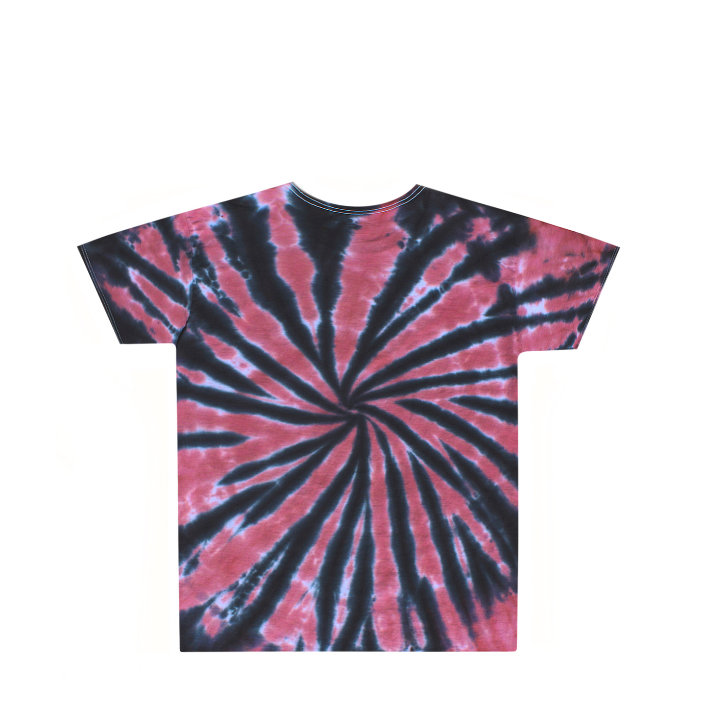 Kids Maroon Black Tie Dye Shirt Back