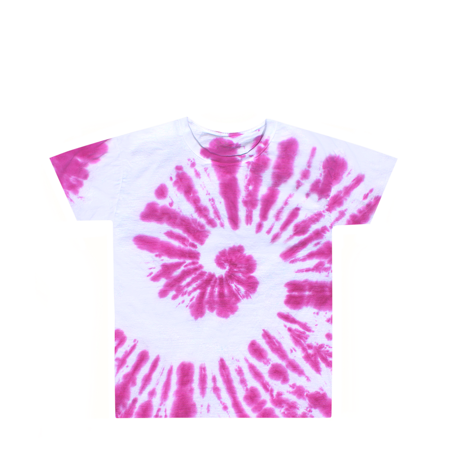 Kids Magenta Tie Dye Shirt Front