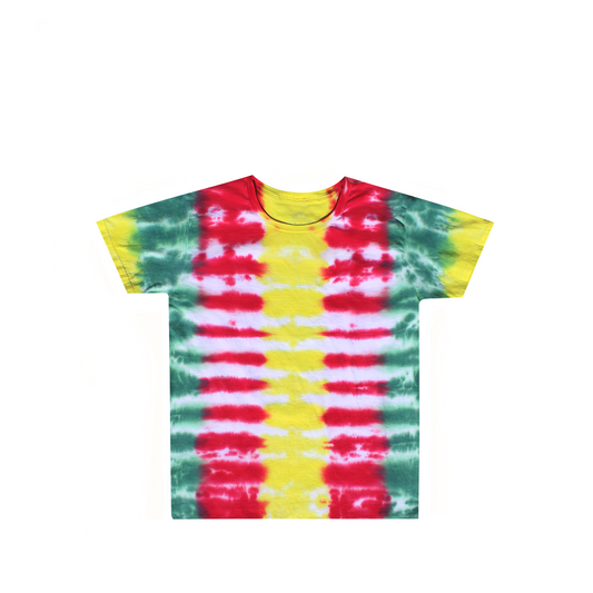 Kids Red Yellow Green DNA Tie Dye Shirt