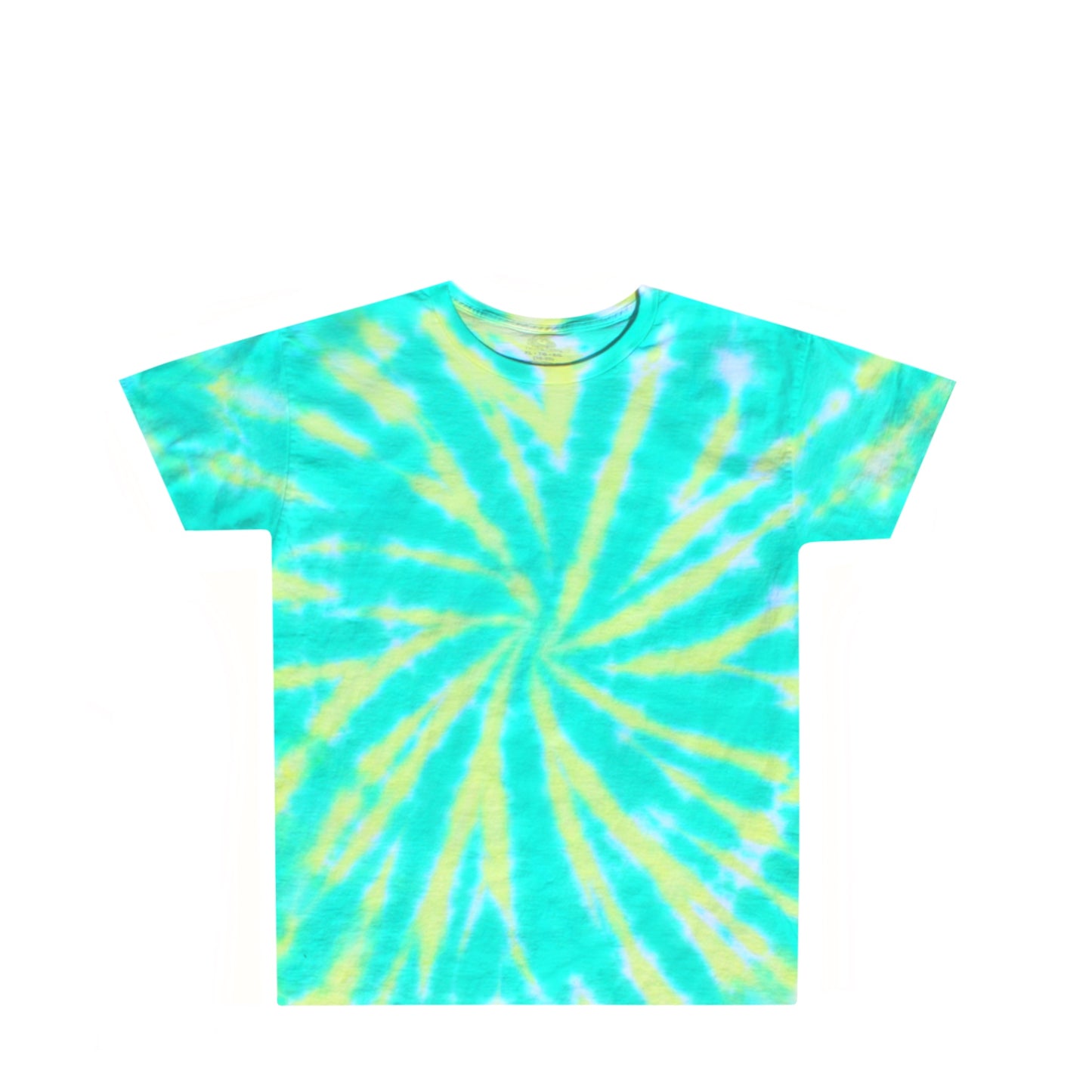 Kids Light Green Yellow Tie Dye Shirt