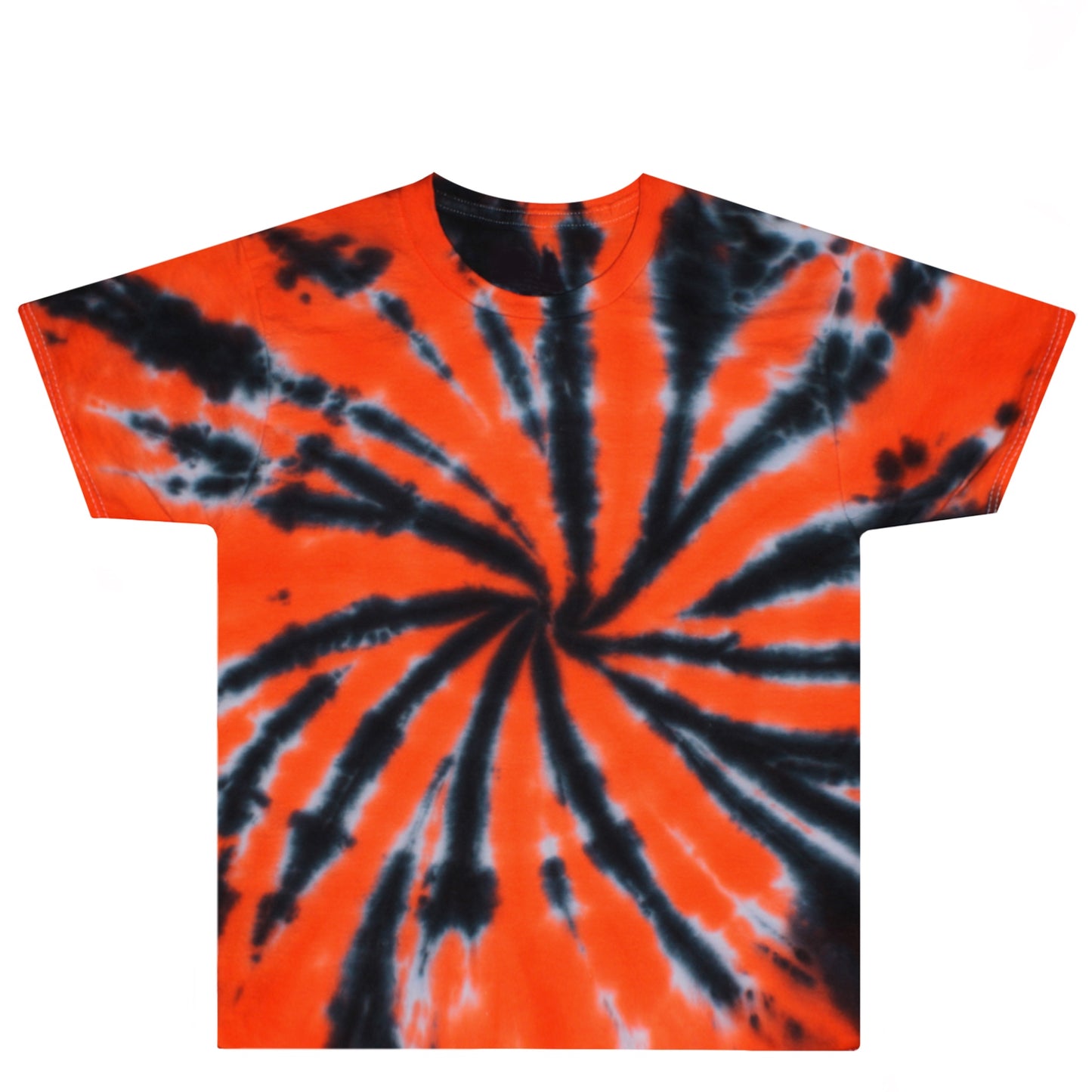 Orange & Black Tie Dye Shirt Front