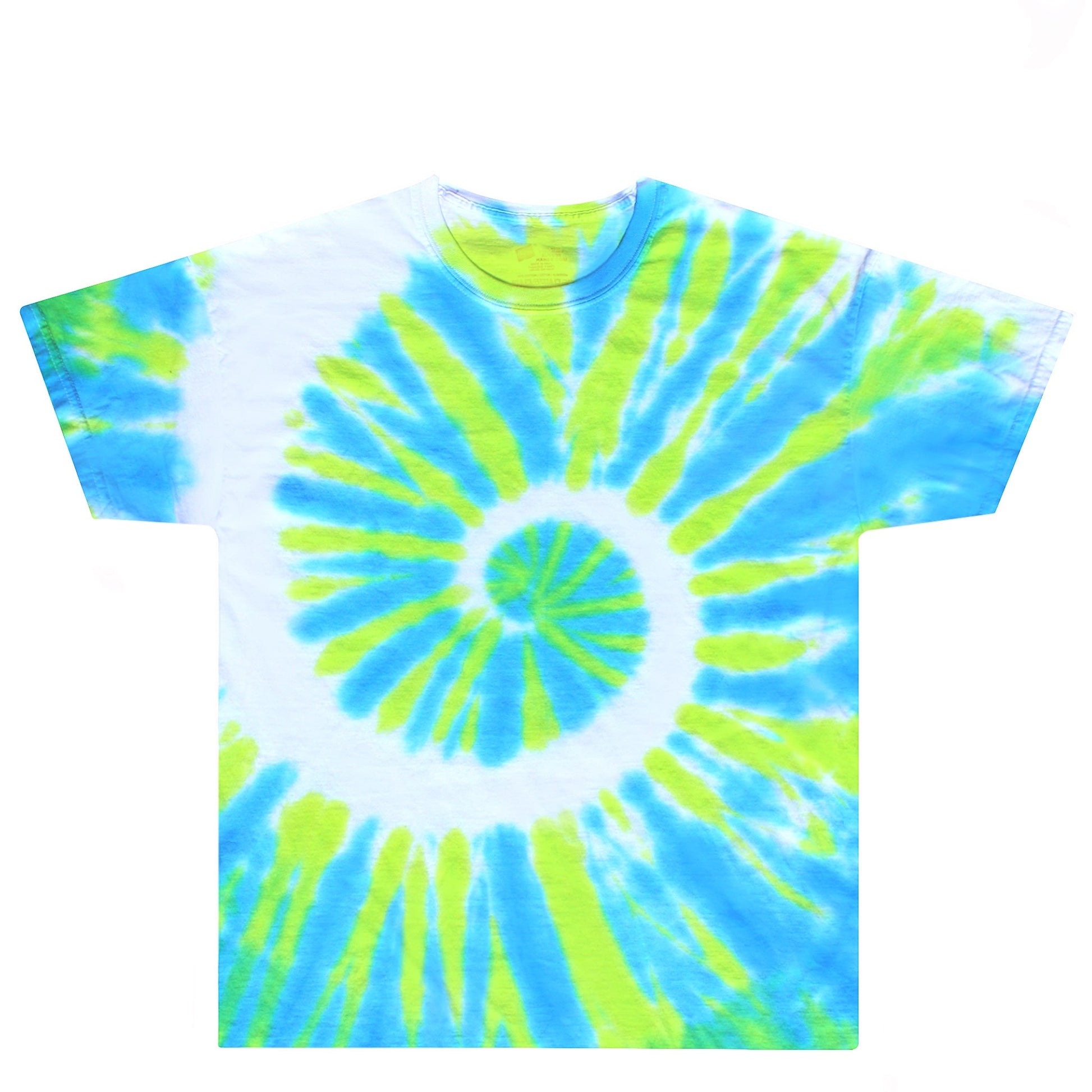 Lime Pop & Blue Tie Dye Shirt Front