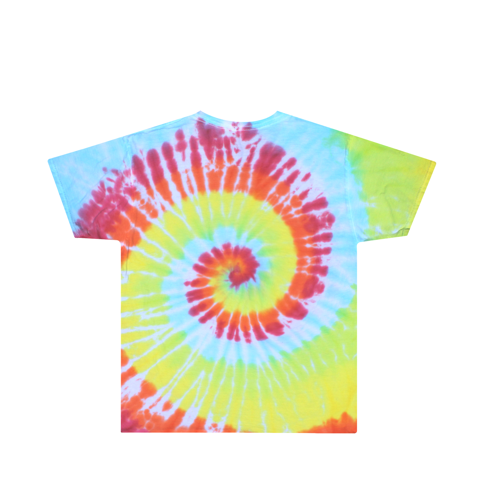 Kids Rainbow Swirl Tie Dye Shirt Back