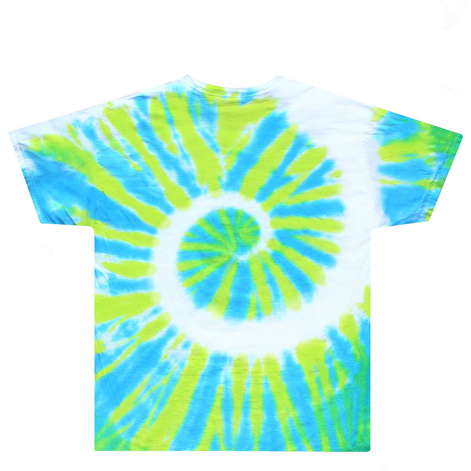 Lime Pop & Blue Tie Dye Shirt Back