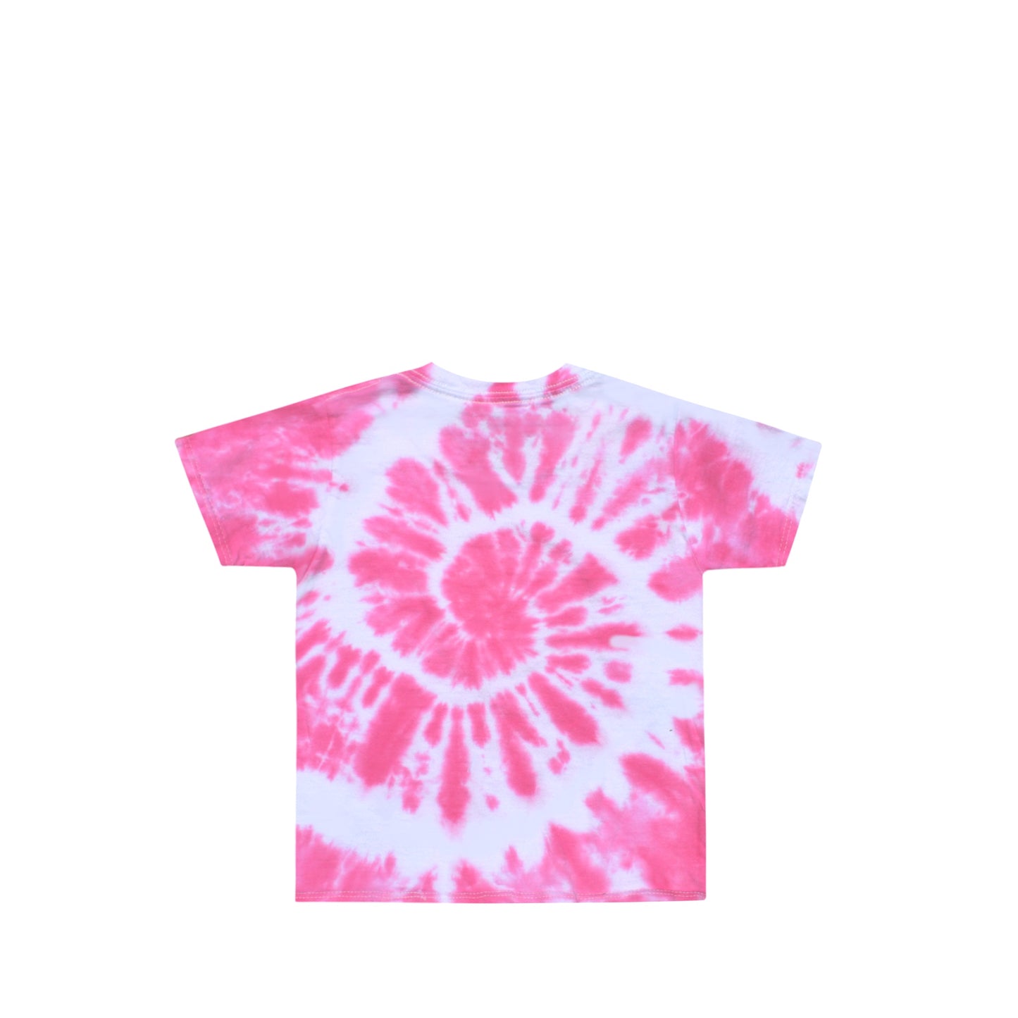 Toddler Sparkle Heart Graphic Pink Tie Dye Shirt Back