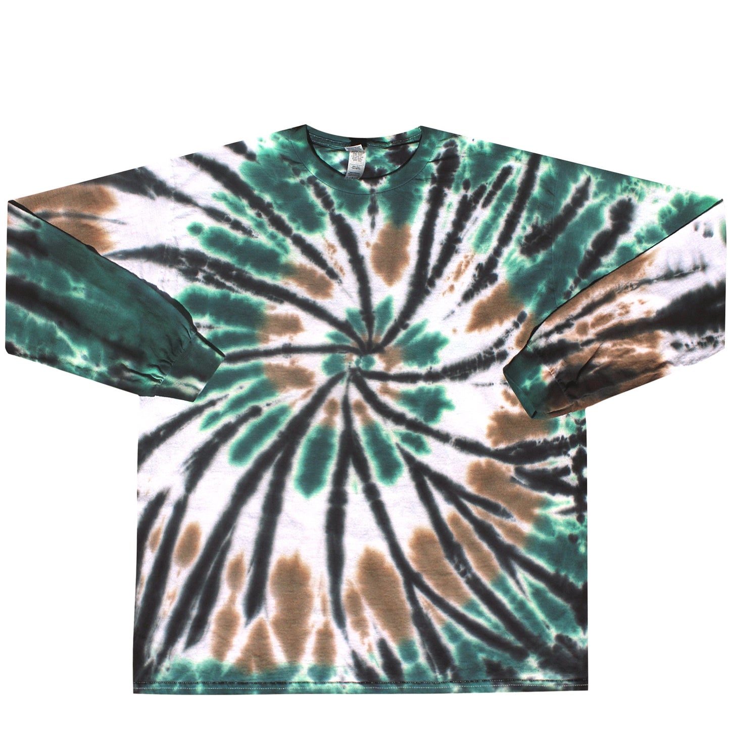 Camo Inspired Tie Dye Long Sleeve Shirt