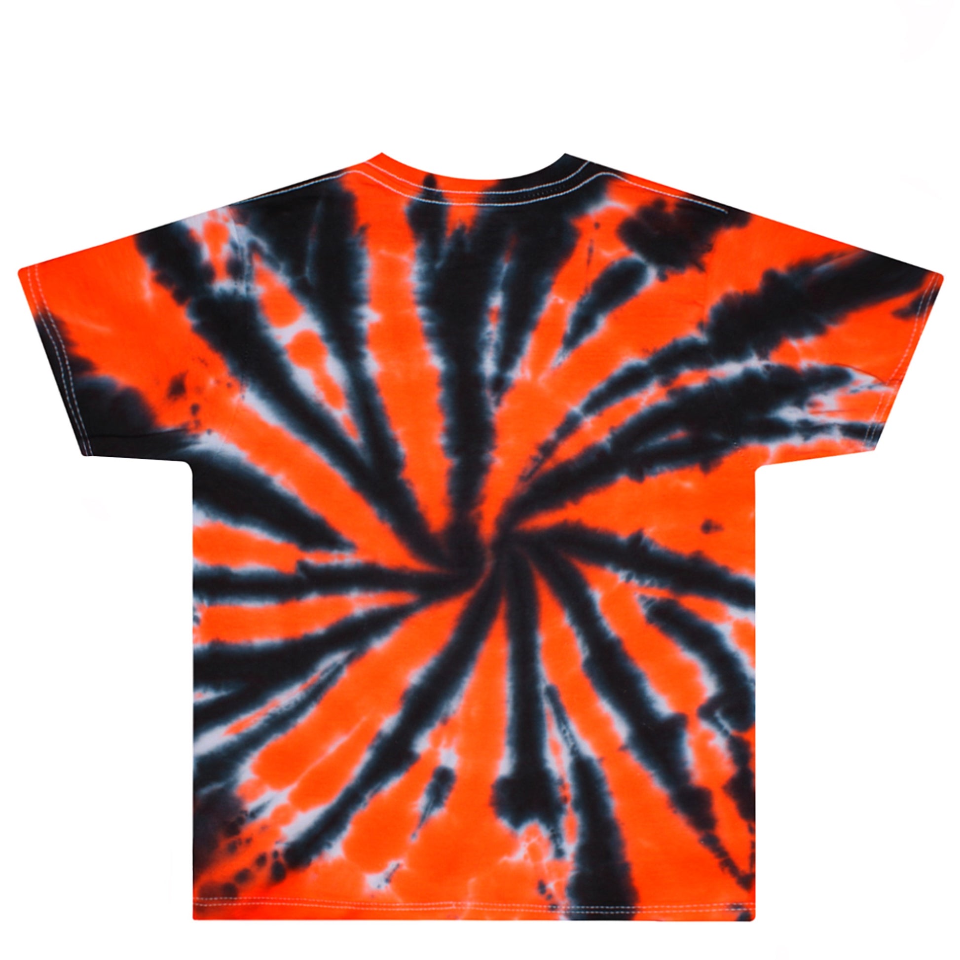 Orange & Black Tie Dye Shirt Back