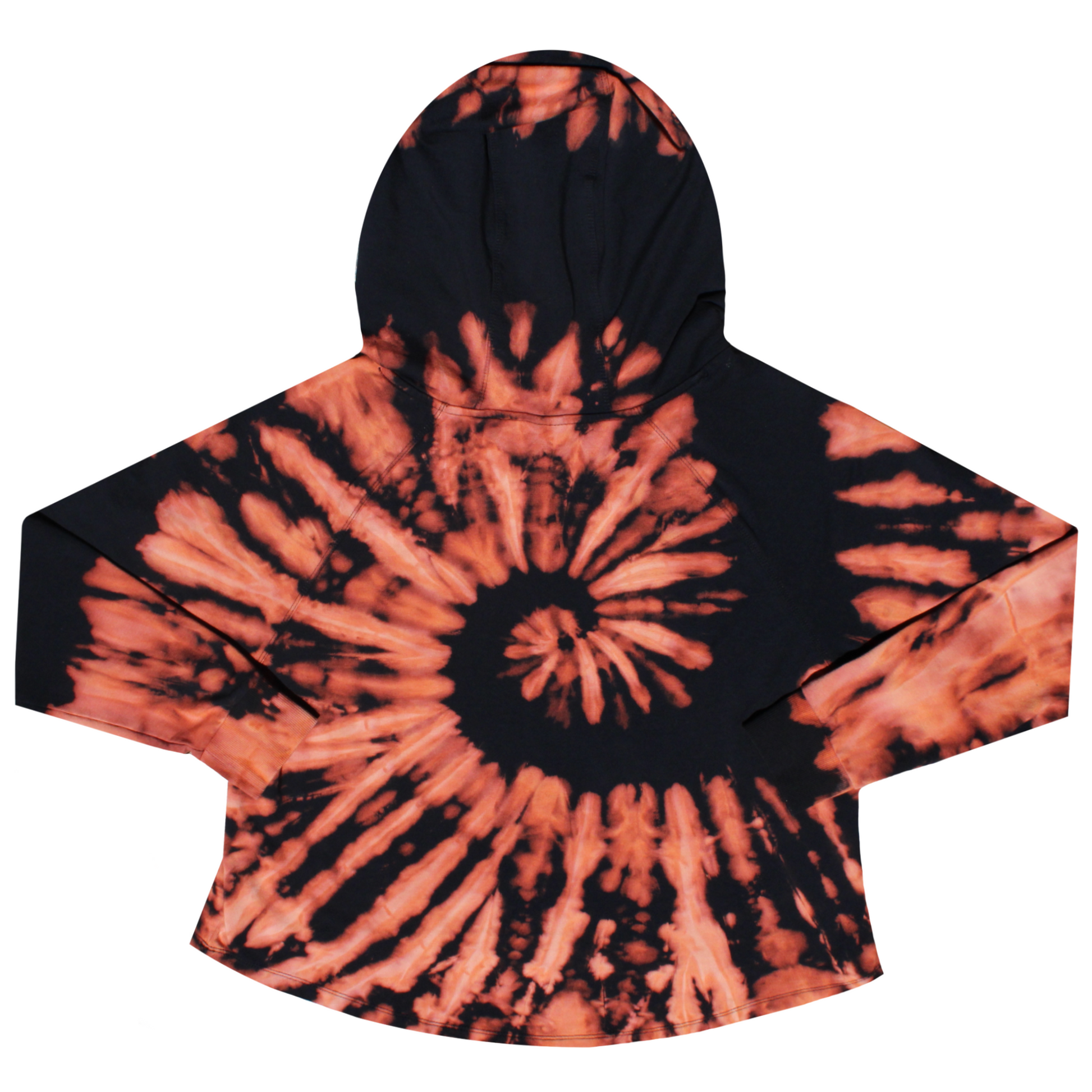 Soft Stretch Swirl Tie Dye Hoodie Back