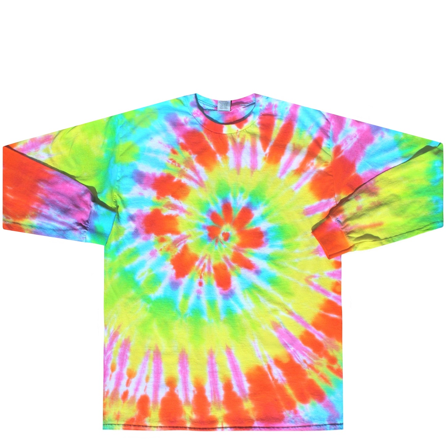 Rainbow Pop Long Sleeve Tie Dye Shirt 