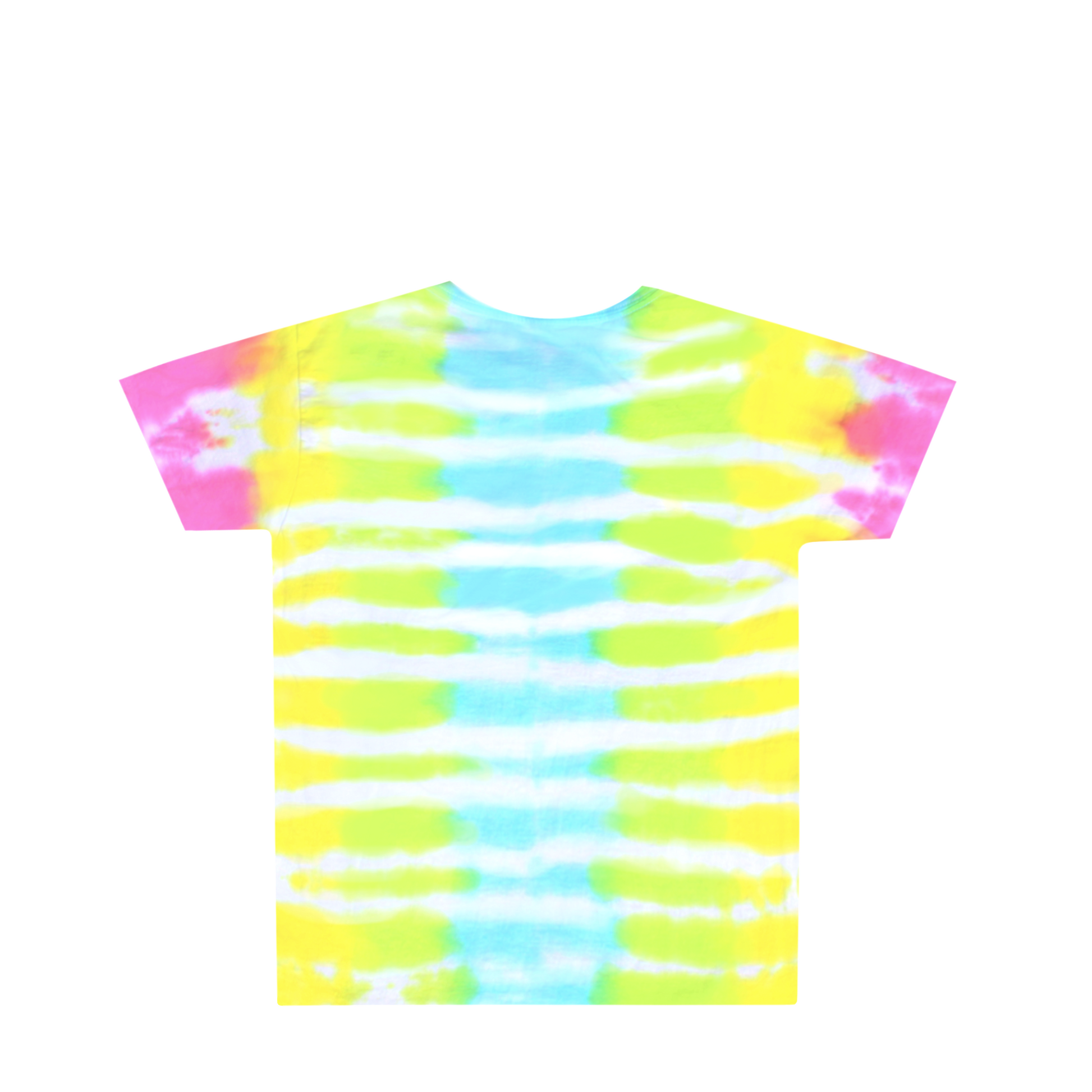 Kids Pastel Rainbow DNA Tie Dye Shirt Back